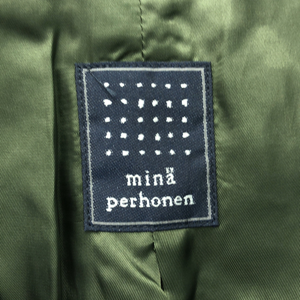 mina perhonen | 2008SS | 快樂迷彩 / 刺繡穿孔外套 / 全襯裡 | 42 | 女款