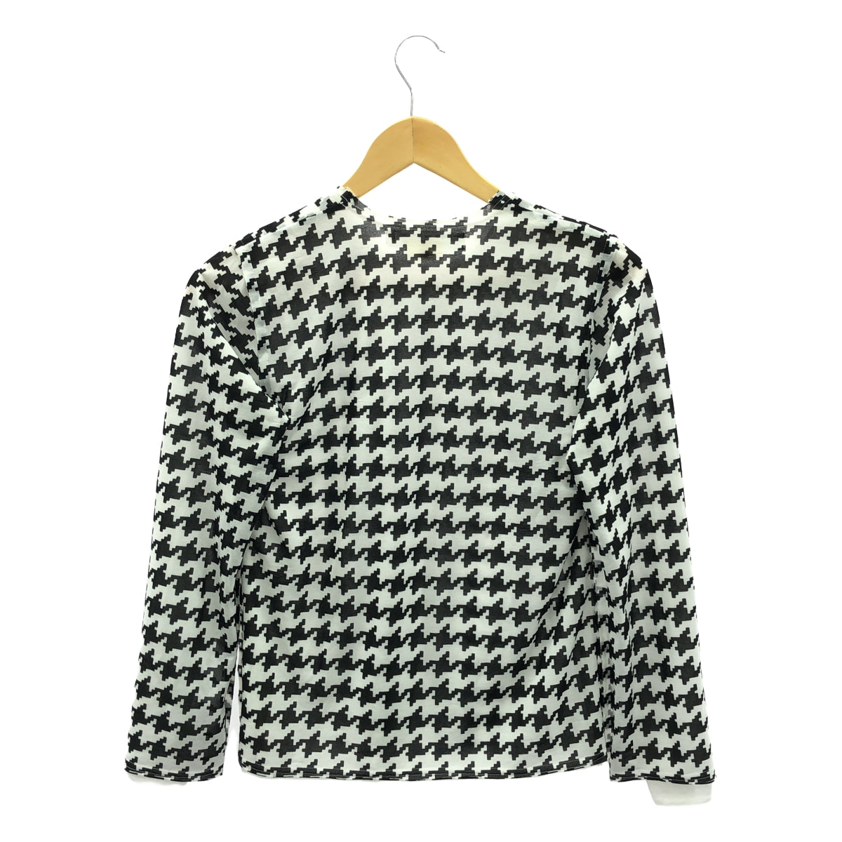 COMME des GARCONS COMME des GARCONS / コムコム | 2009AW | 千鳥格子 総柄 カットソー | XS | ブラック/ホワイト | レディース
