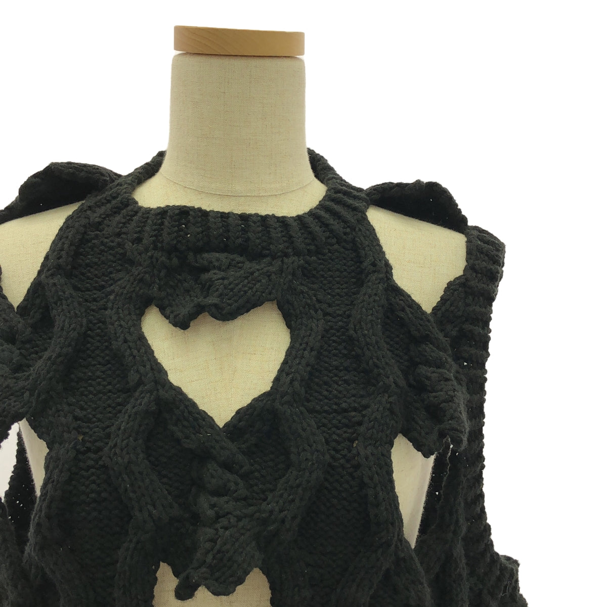 Pillings  / ピリングス | コットン スリーブレス ニット | 04 | ブラック | レディース