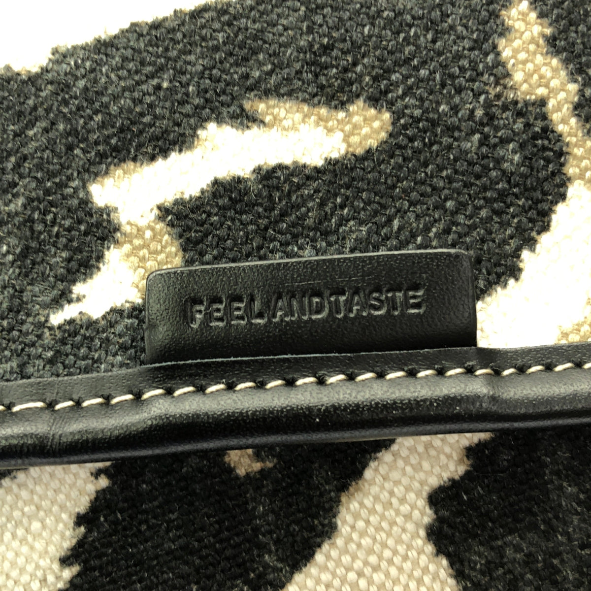 FEEL AND TASTE UMBRELLA / フィールアンドテイスト | 2024SS | 総柄 トートバッグ | エクリュ/ブラック | レディース