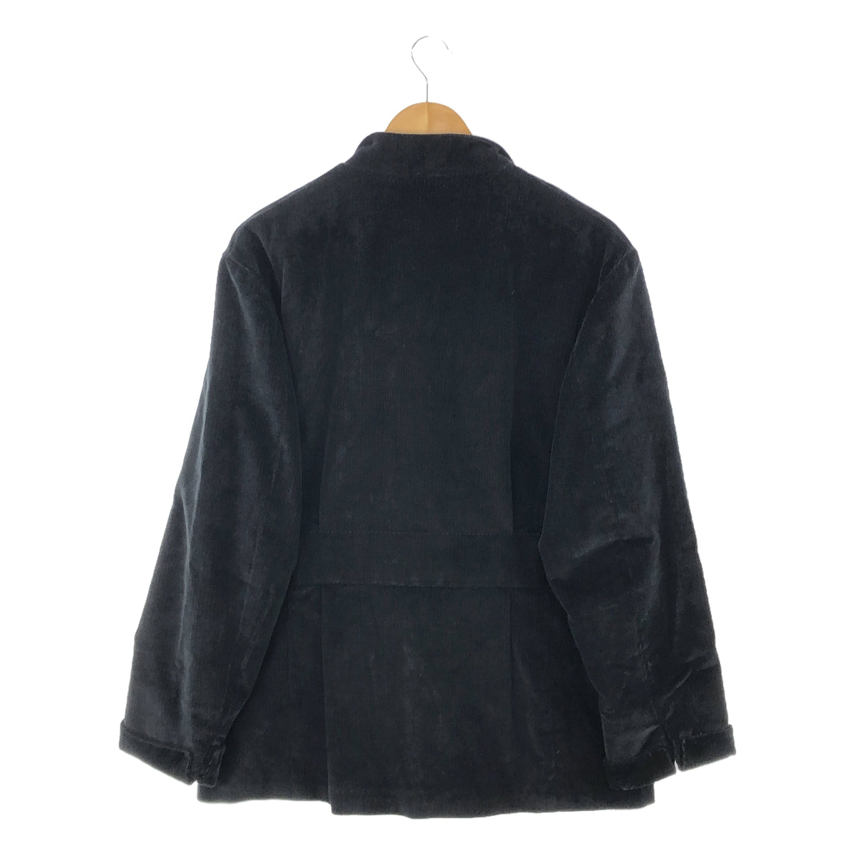 【美品】 ORBIUM / オルビウム | 4-A TROPICAL OFFICER JACKET コーデュロイ トロピカル オフィサージャケット | 48 | ブラック | メンズ
