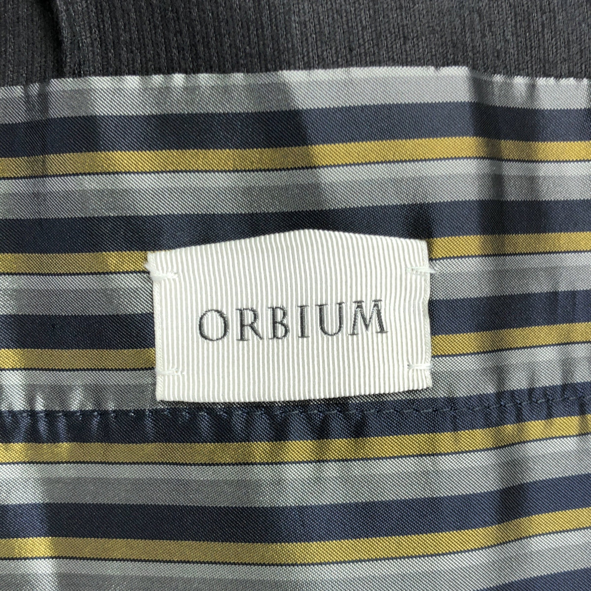 【美品】 ORBIUM / オルビウム | 4-A TROPICAL OFFICER JACKET コーデュロイ トロピカル オフィサージャケット | 48 | ブラック | メンズ