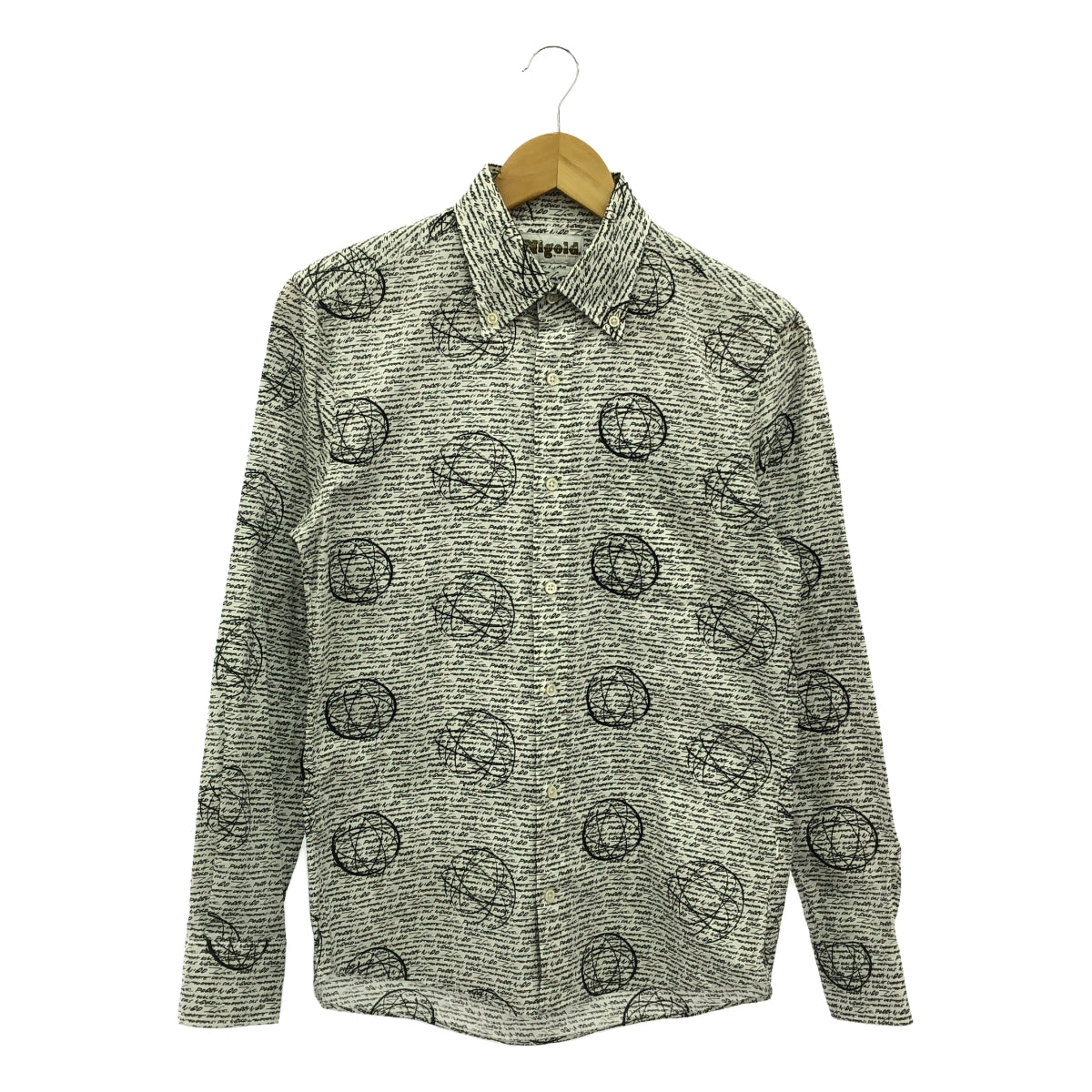 NIGOLD by UNITED ARROWS / ニゴールド バイ ユナイテッドアローズ | ×FUTURA BRD BD SHIRT フューチュラ アトミック柄 シャツ | S | ホワイト / ブラック | メンズ