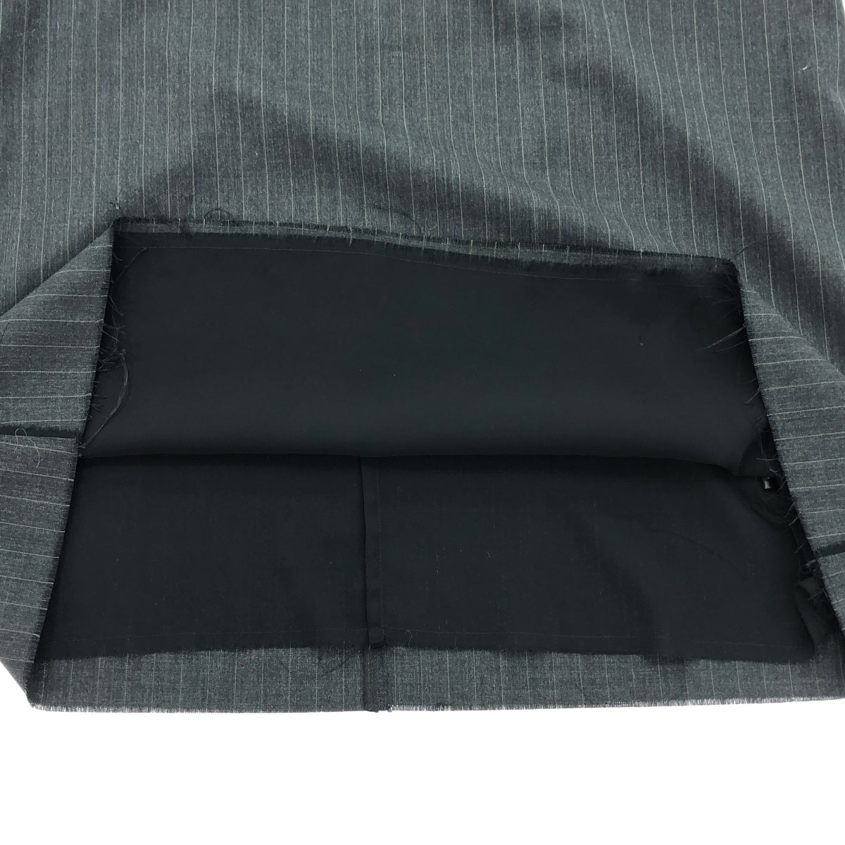 Plage / プラージュ | 2024AW | PIN STRIPE / カットオフ ブラウス シャツ / 総裏地 | F | グレー | レディース