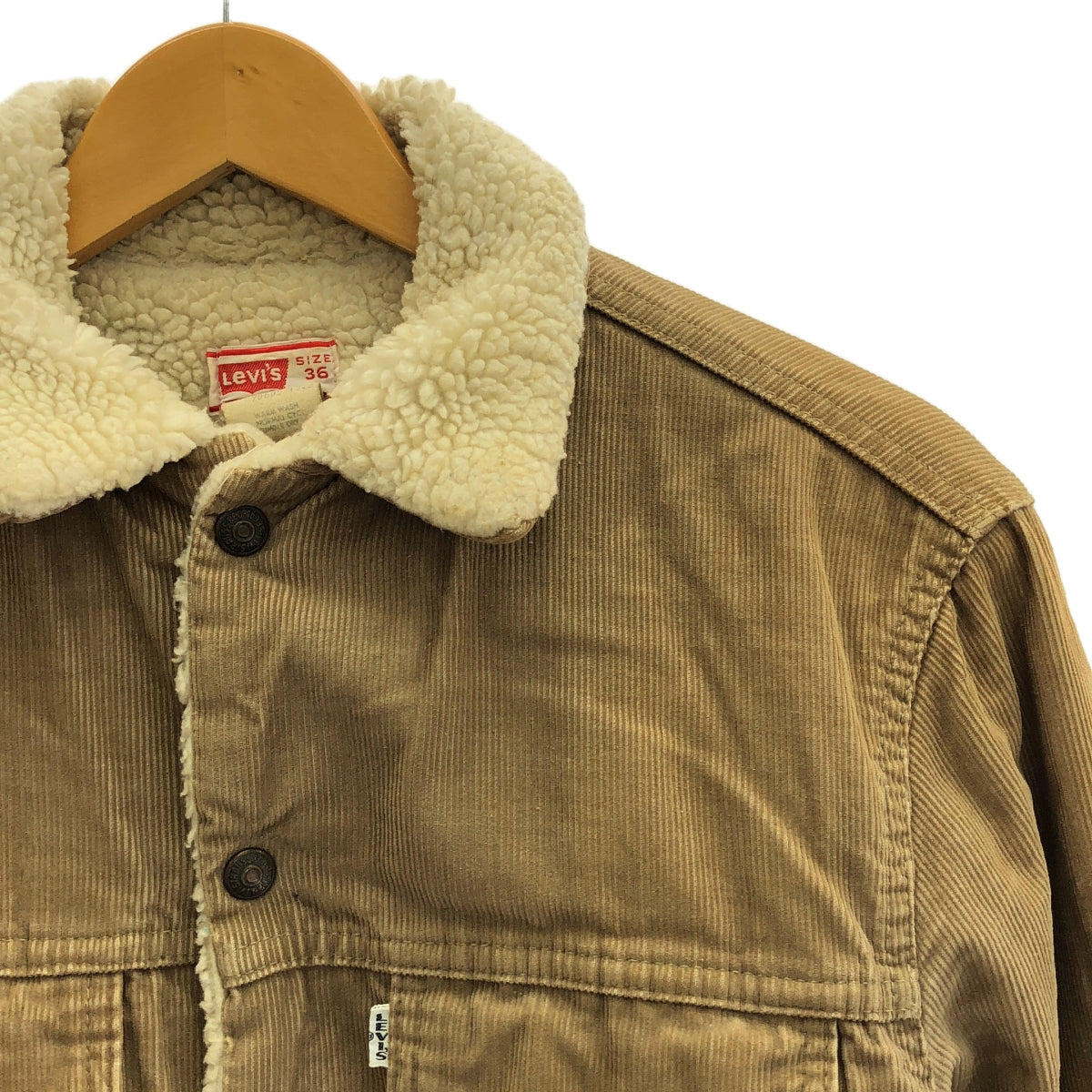 Levi's | 70s Vintage 70605-1523 Boa Corduroy Jacket Engraved 52 R Tab | 36 | Men's