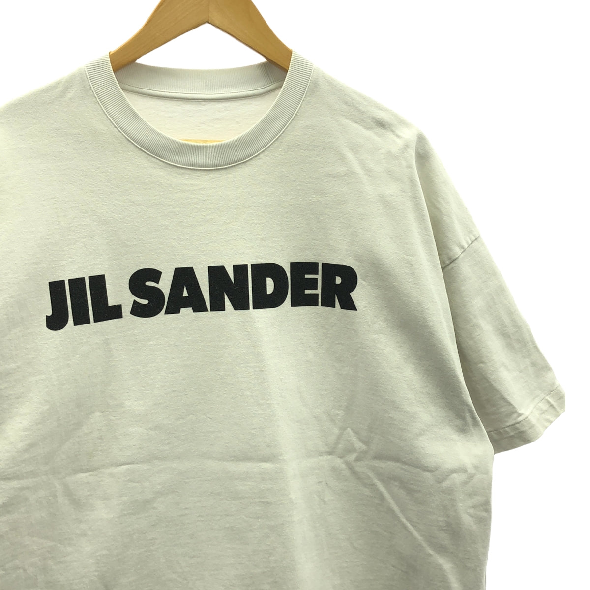 JIL SANDER / ジルサンダー | 2021AW | ロゴプリント オーバーサイズ コットン Tシャツ | L | メンズ