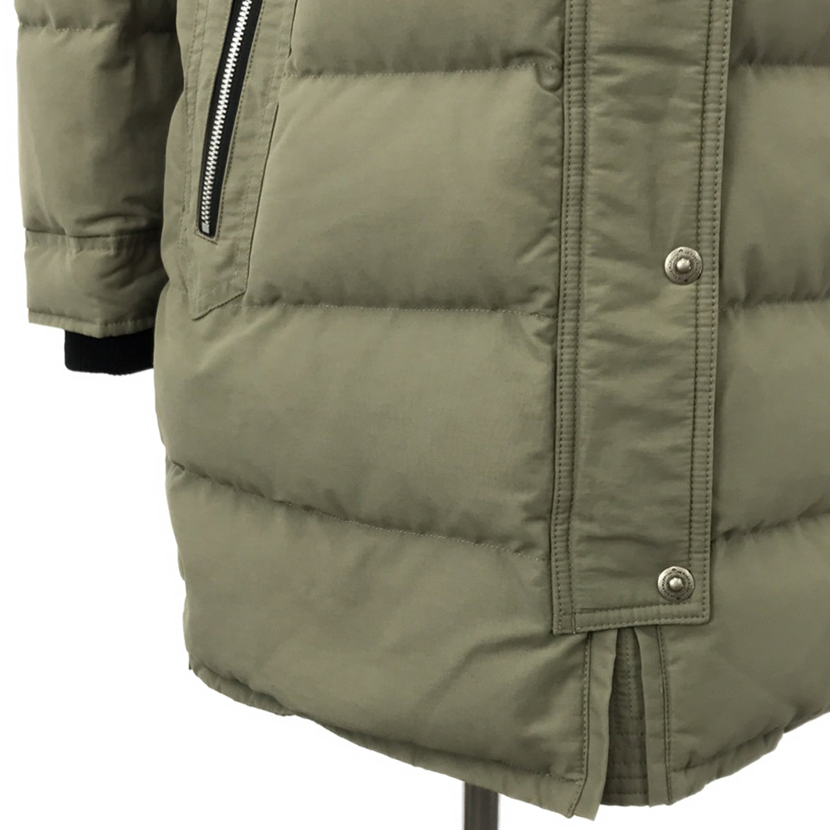 穆斯納克 |附狐狸毛兜帽的羽絨大衣 | L |卡其色 |女性的