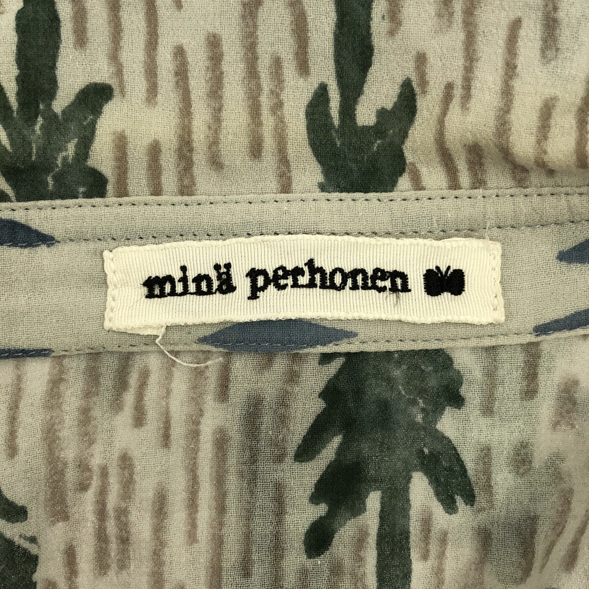 mina perhonen | 2018-19 a/w | one day / voile print shirt blouse | 36 | women's