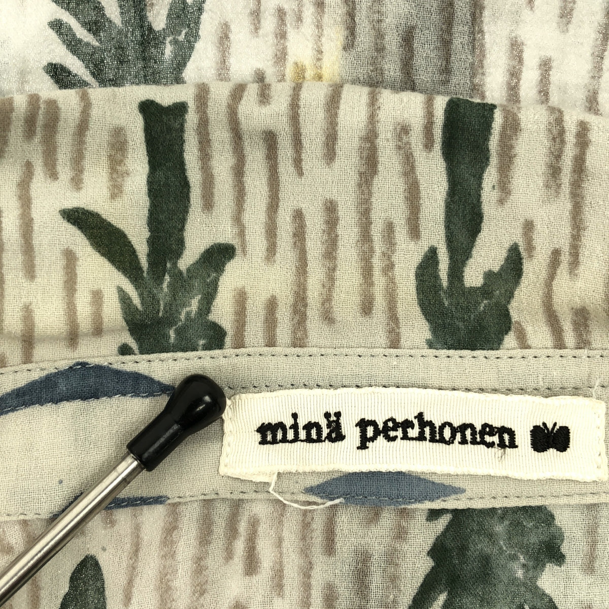 mina perhonen | 2018-19 a/w | one day / voile print shirt blouse | 36 | women's