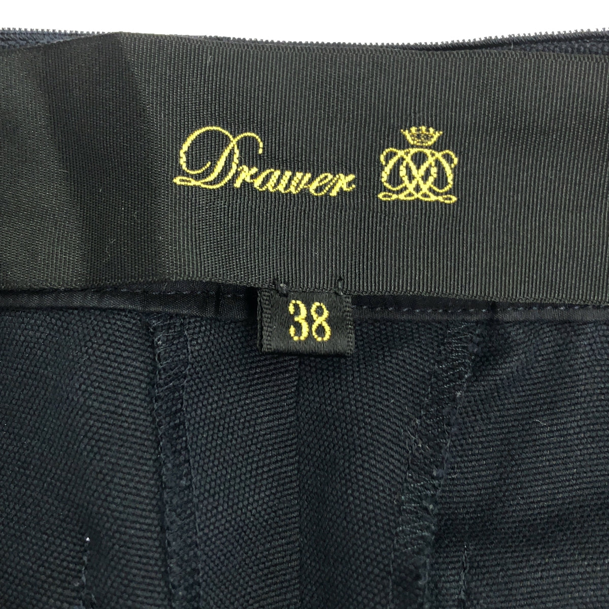 Drawer / ドゥロワー | コットン サイドリボン パンツ | 38 | ネイビー | レディース