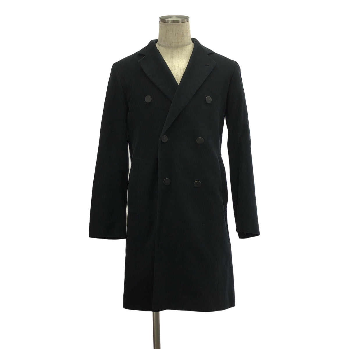 N.HOOLYWOOD / エヌハリウッド | ×RON HERMAN モールスキン ダブル チェスターコート ロンハーマン | 36 | ブラック | メンズ