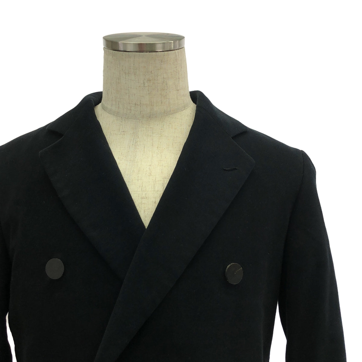 N.HOOLYWOOD / エヌハリウッド | ×RON HERMAN モールスキン ダブル チェスターコート ロンハーマン | 36 | ブラック | メンズ