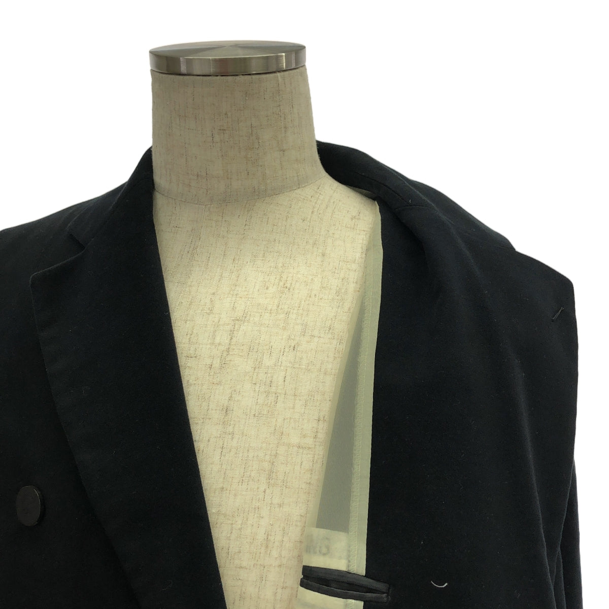 N.HOOLYWOOD / エヌハリウッド | ×RON HERMAN モールスキン ダブル チェスターコート ロンハーマン | 36 | ブラック | メンズ