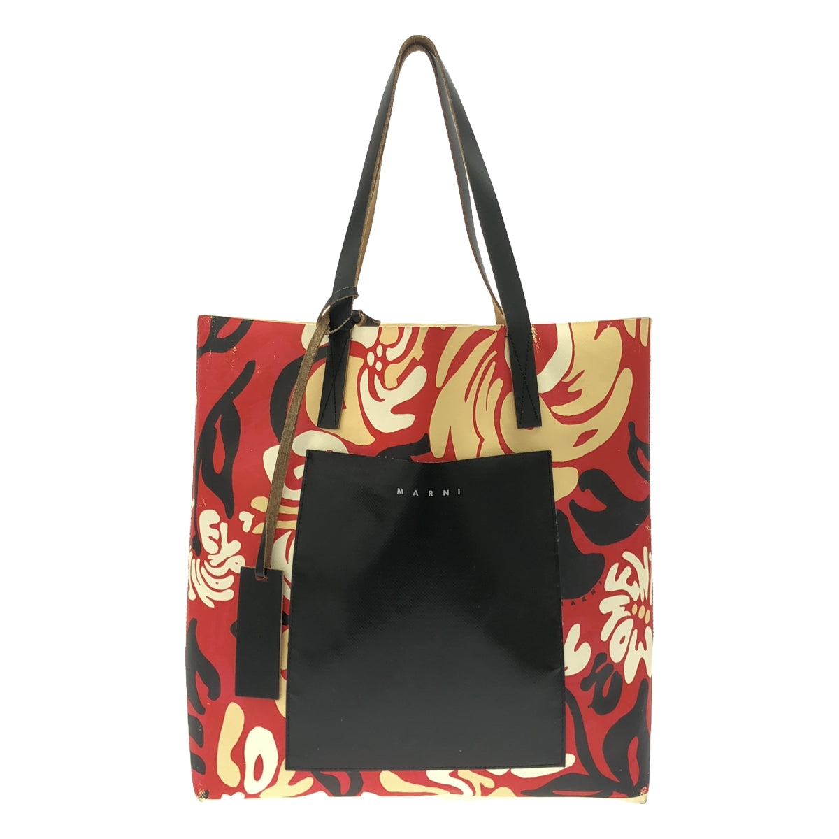 MARNI / マルニ | 2021SS | EUPHORIA PVC トートバッグ | レッド/ブラック/ベージュ | レディース
