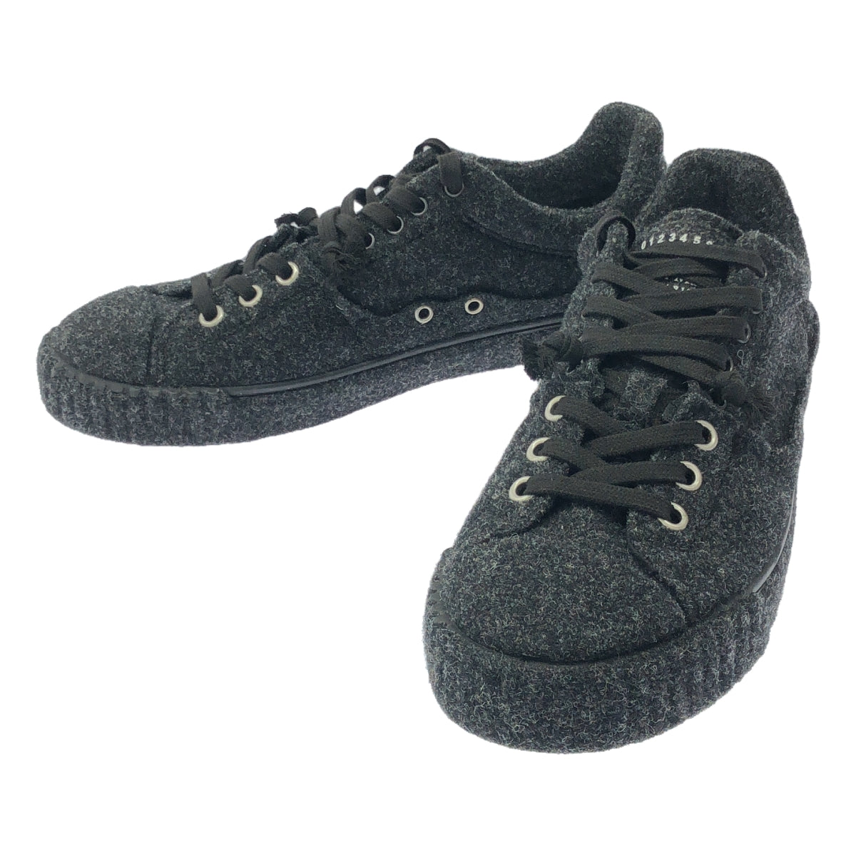 【미품】Maison Margiela / 메종 마르제라 | EVOLUTION LOW TOP SNEAKER / 울 로우 컷 스니커즈 | 43 | 다크 그레이 | 남성