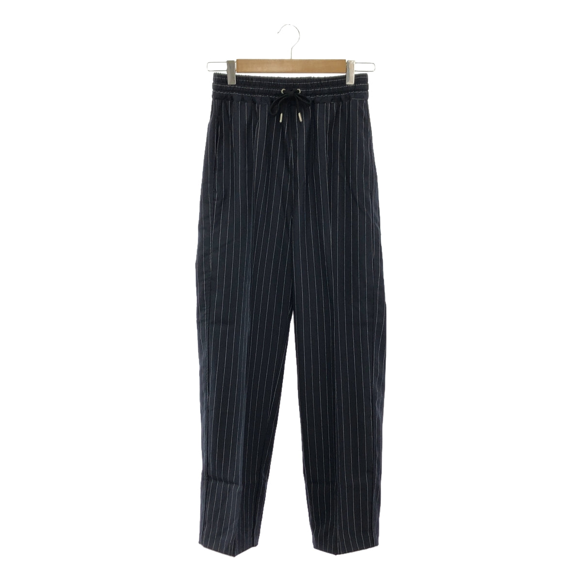 【新品】 SHIPS / シップス | コットンストライプパンツ | S | ネイビー | レディース