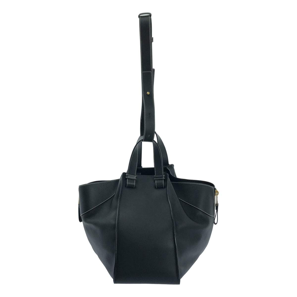 【미품】 LOEWE / 로에베 | Hammock 해먹 / see you later 2017 한정 로고 송아지 2way 숄더백 | 블랙/화이트 | 여성