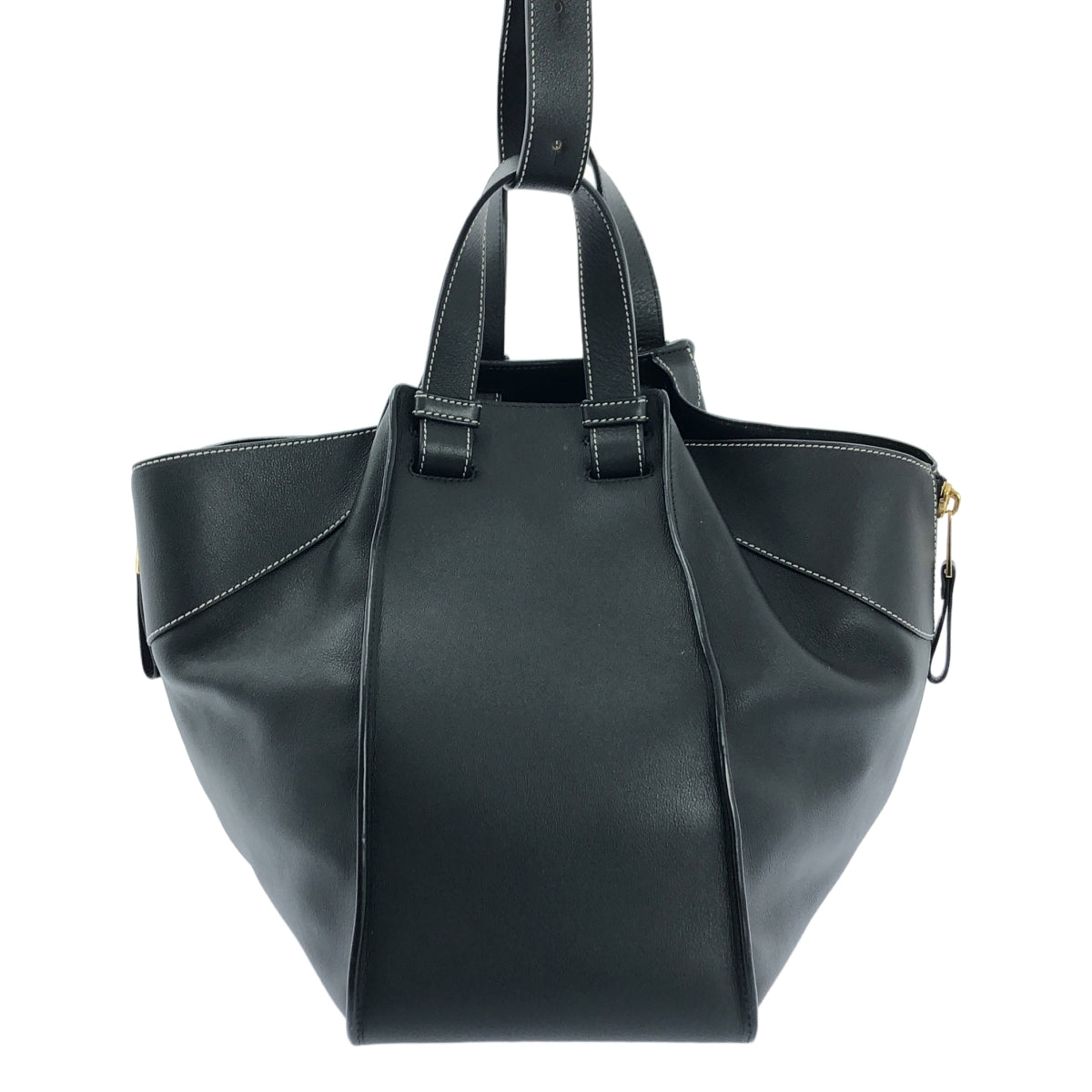 【미품】 LOEWE / 로에베 | Hammock 해먹 / see you later 2017 한정 로고 송아지 2way 숄더백 | 블랙/화이트 | 여성