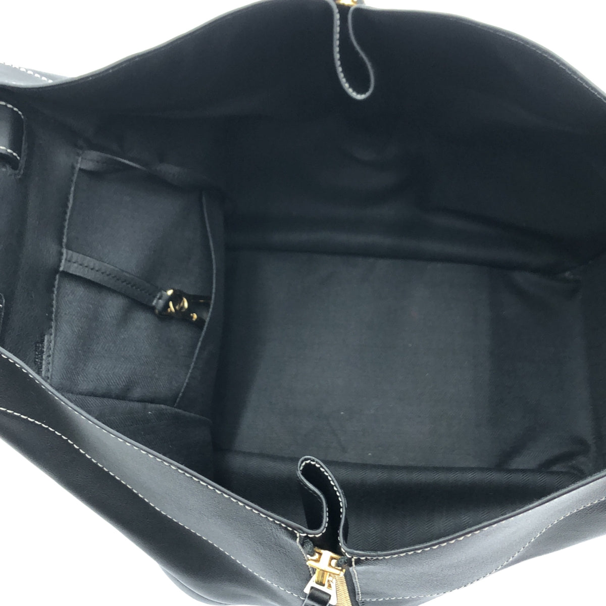 【미품】 LOEWE / 로에베 | Hammock 해먹 / see you later 2017 한정 로고 송아지 2way 숄더백 | 블랙/화이트 | 여성