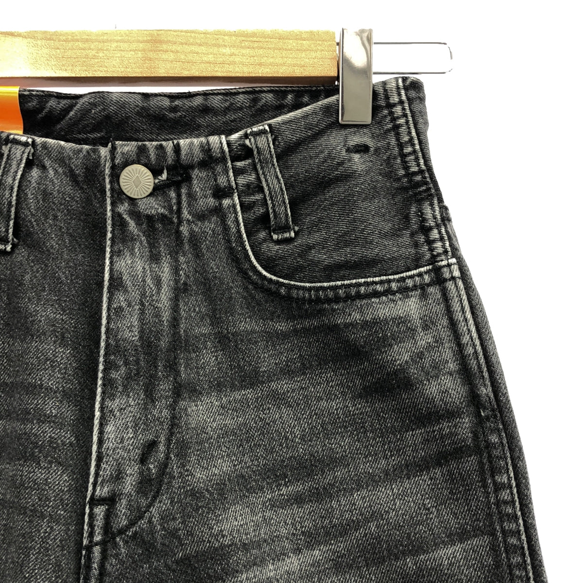 【新品】 WESTOVERALLS / ウエストオーバーオールズ | 2021AW | × RHC アールエイチシー別注 STA-JEANS TPR スターウエスト テーパード デニムパンツ | W24 | ブラック | レディース