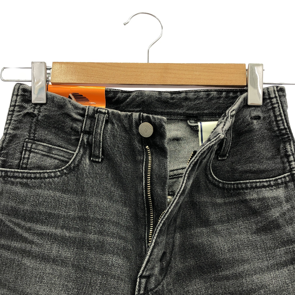 【新品】 WESTOVERALLS / ウエストオーバーオールズ | 2021AW | × RHC アールエイチシー別注 STA-JEANS TPR スターウエスト テーパード デニムパンツ | W24 | ブラック | レディース