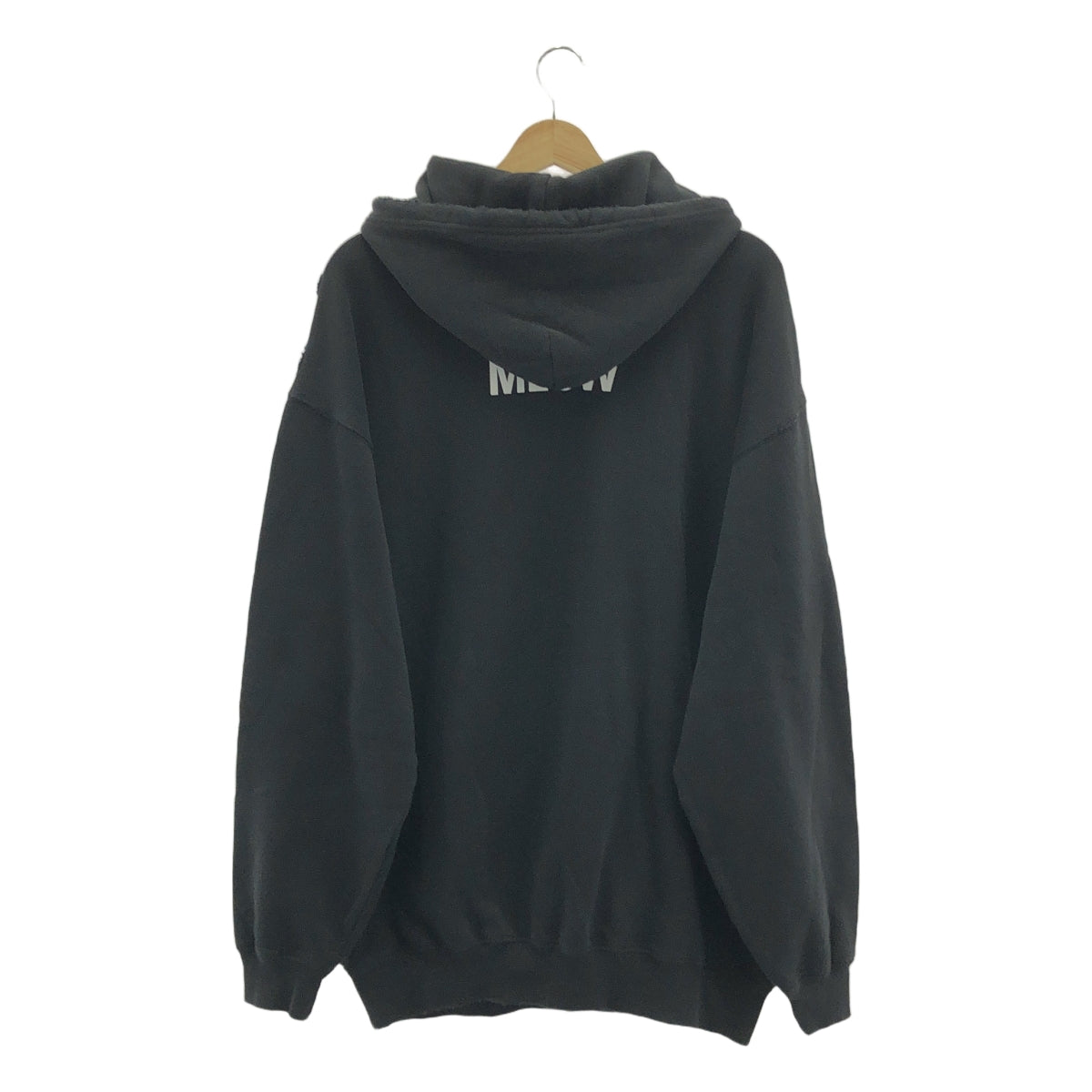 BALENCIAGA / バレンシアガ | I LOVE CAT MEDIUM FIT HOODIE / ダメージ加工 キャット プリント スウェット フーディ | XS | メンズ