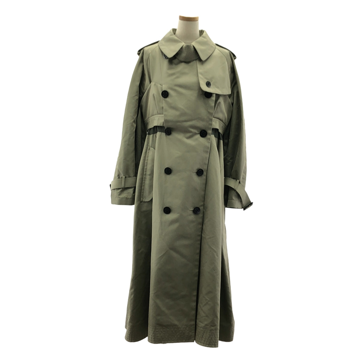 sacai / サカイ | 2022AW | COTTON GAVARDINE COAT / コットンギャバジン ロングトレンチコート | 3 | レディース