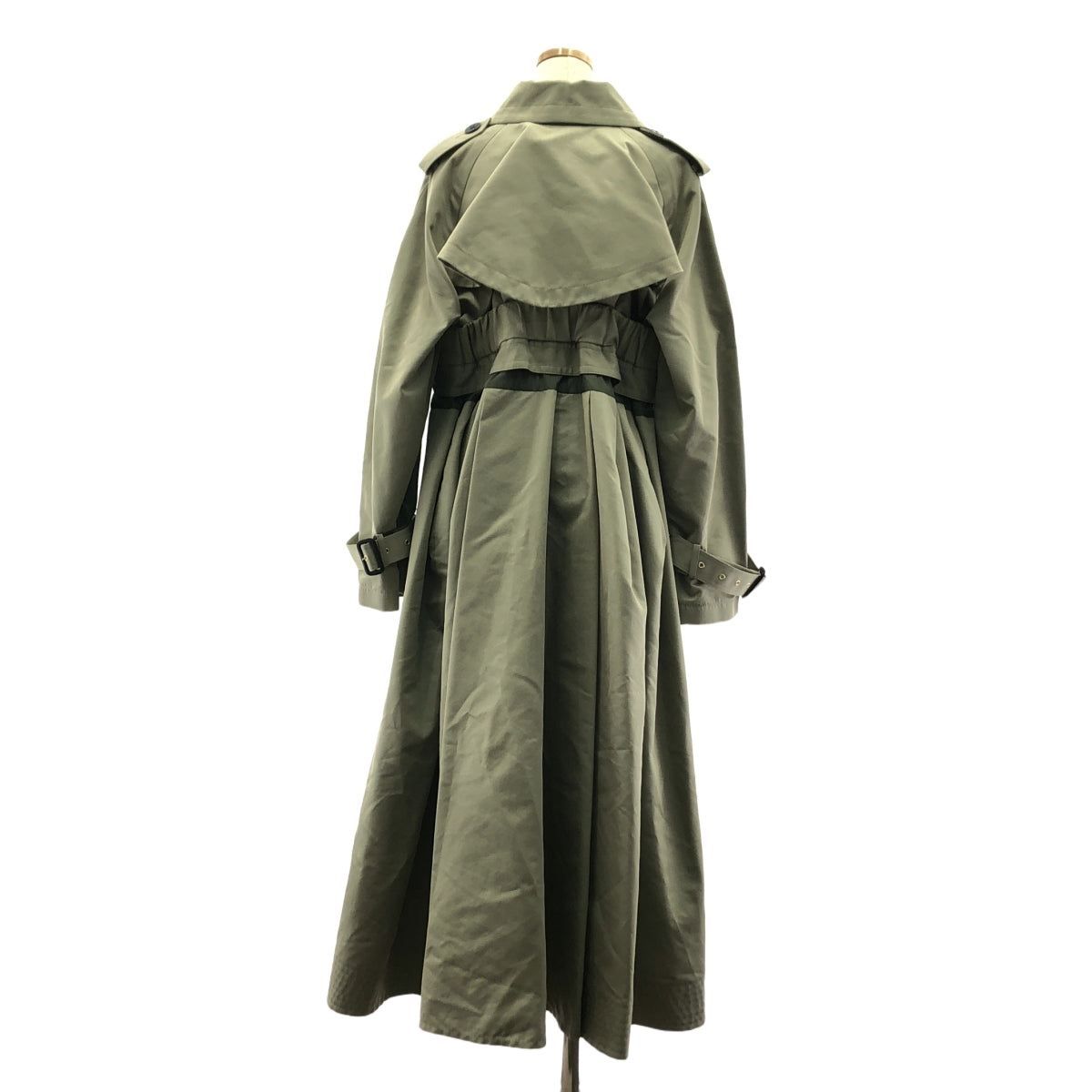 sacai / サカイ | 2022AW | COTTON GAVARDINE COAT / コットンギャバジン ロングトレンチコート | 3 | レディース
