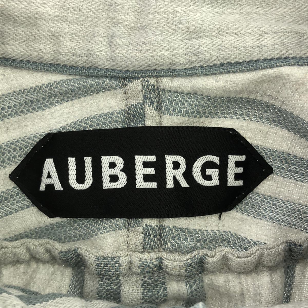 AUBERGE / オーベルジュ | L/Sストライプ スタンドカラーシャツ | 38 | メンズ