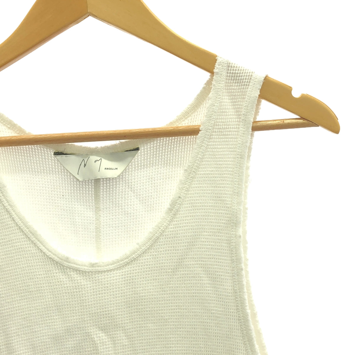 ANCELLM / 앙셀름 | DAMAGE WAFFLE TANKTOP 데미지 가공 와플 탱크탑 | 2 | 남성