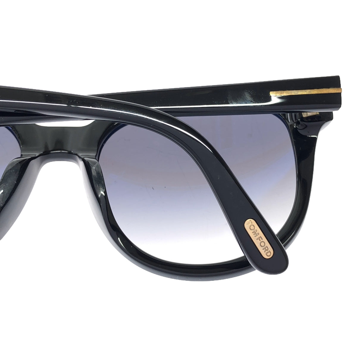 【미품】 TOM FORD / 톰 포드 | Olivia-02 웰링턴 선글라스 | 140 | 블랙