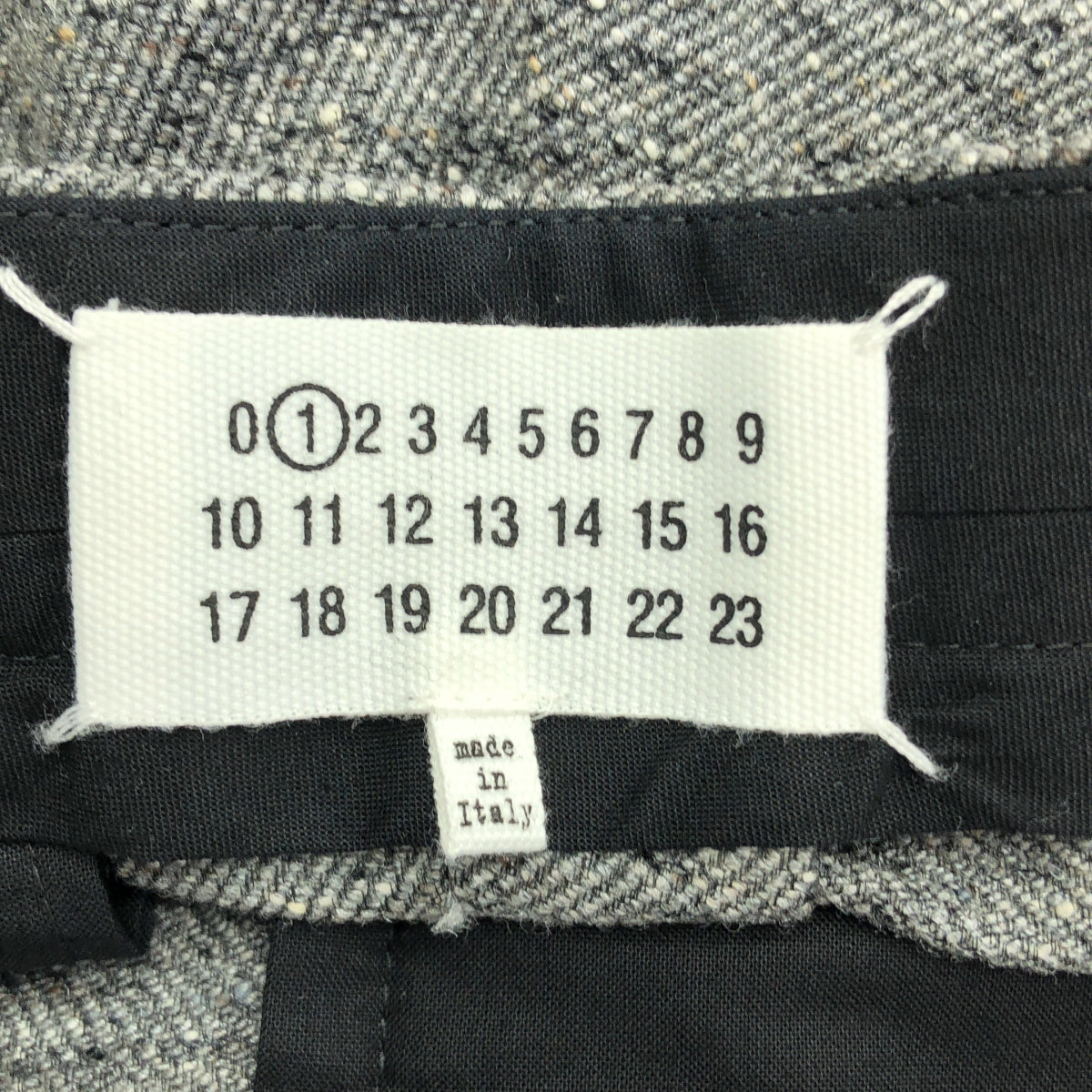 Maison Margiela |羊毛絲2褶粗花呢寬褲 |尺寸 38 |女性的