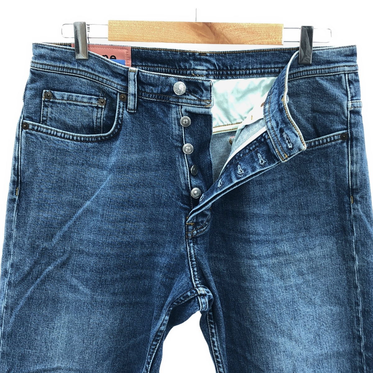 Acne Studios | RIVER MID BLUE Slim Tapered Fit Denim Pants | 32 | Men's