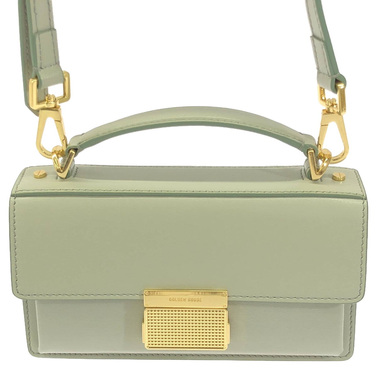 【美品】 GOLDEN GOOSE / ゴールデングース | VENEZIA S LEATHER BODY 2wayバッグ | F | グレー | レディース