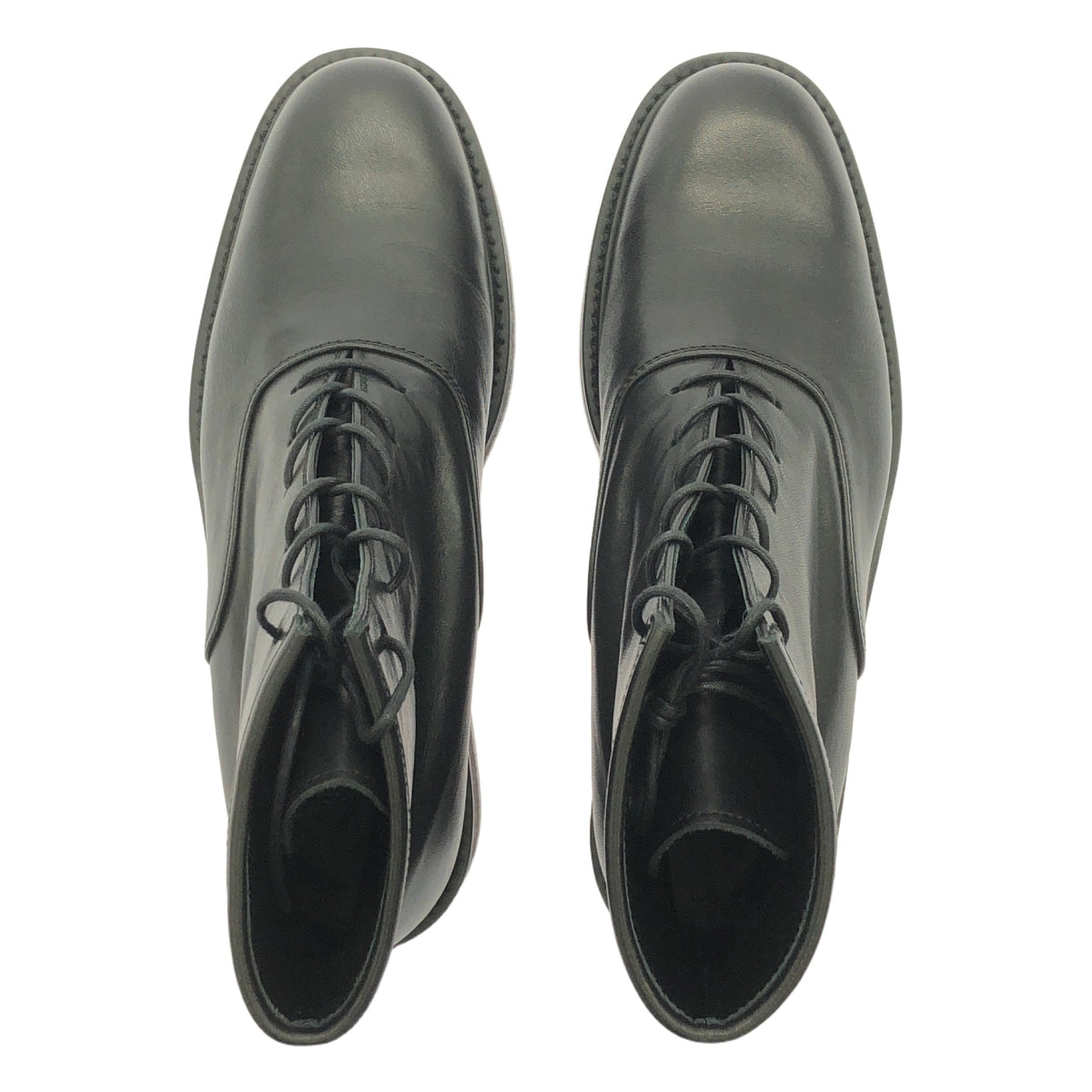 YOHJI YAMAMOTO / ヨウジヤマモト | 2015SS | レザー レースアップ ショートブーツ | 3 | レディース