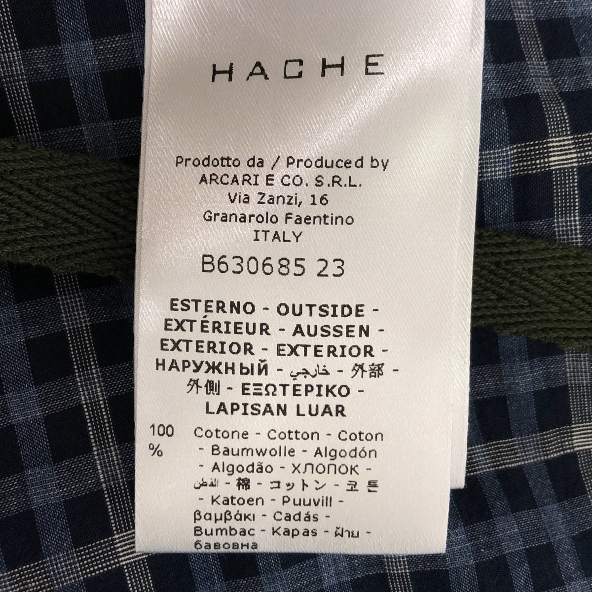 HACHE / アッシュ | コットン ドローストリング パンツ | 38 | ネイビー/ブルー系 | レディース