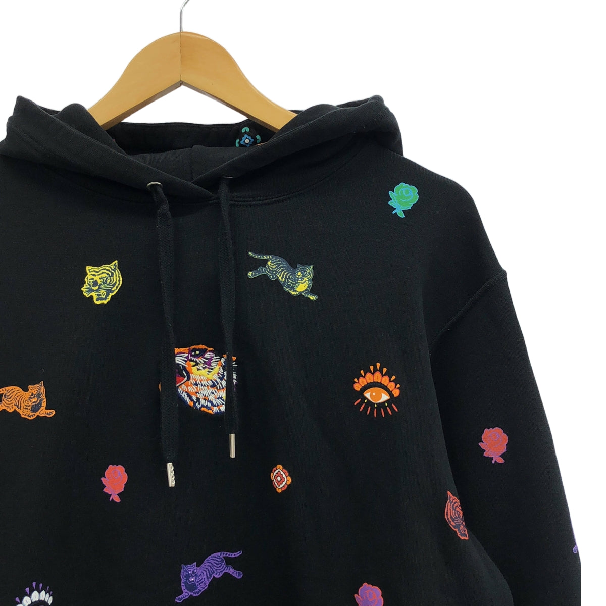 KENZO | Tiger Eye Print Sweatshirt Hoodie | S | Women's