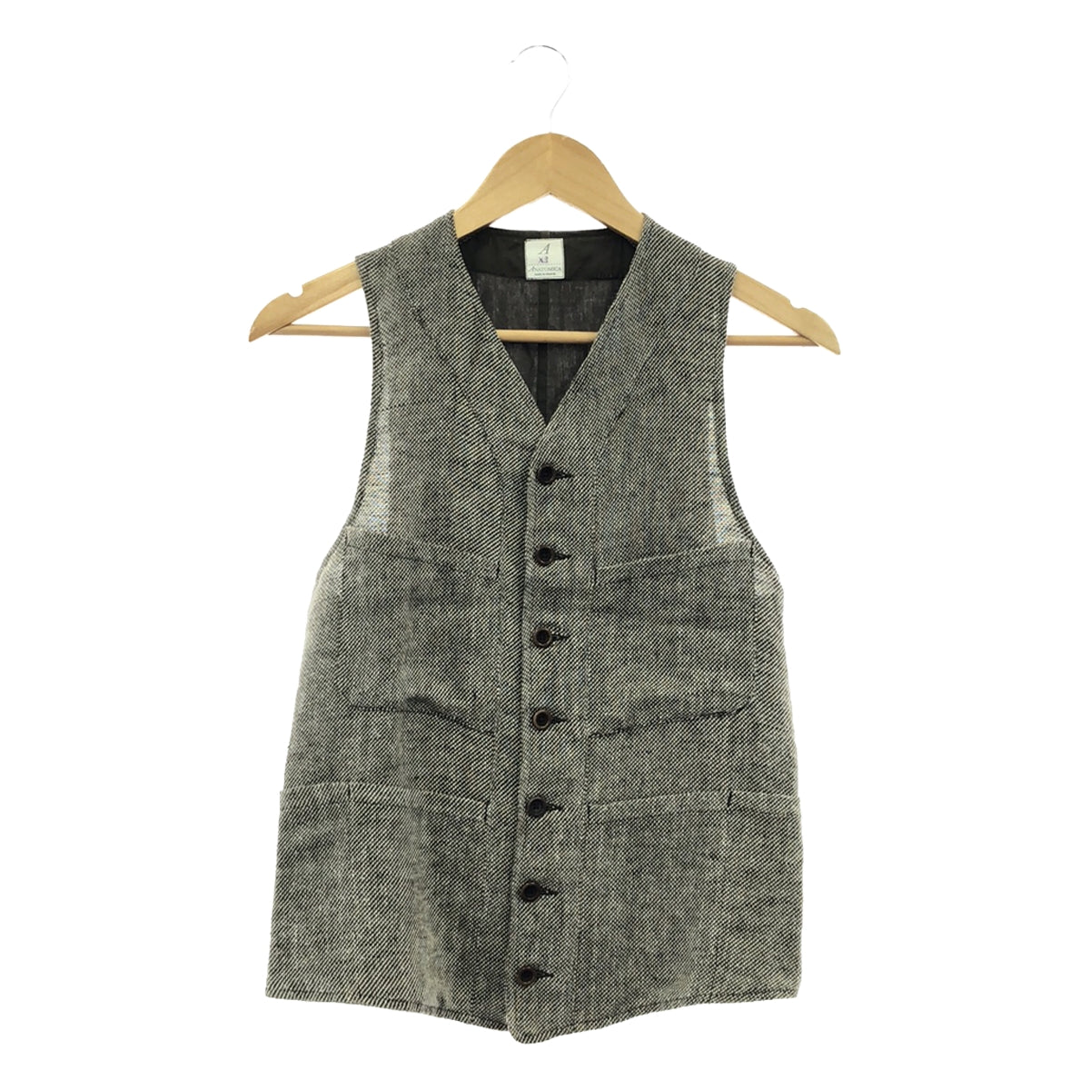 ANATOMICA / アナトミカ | SAGAN VEST リネン サガンベスト | XS | ブラウン | メンズ – KLD