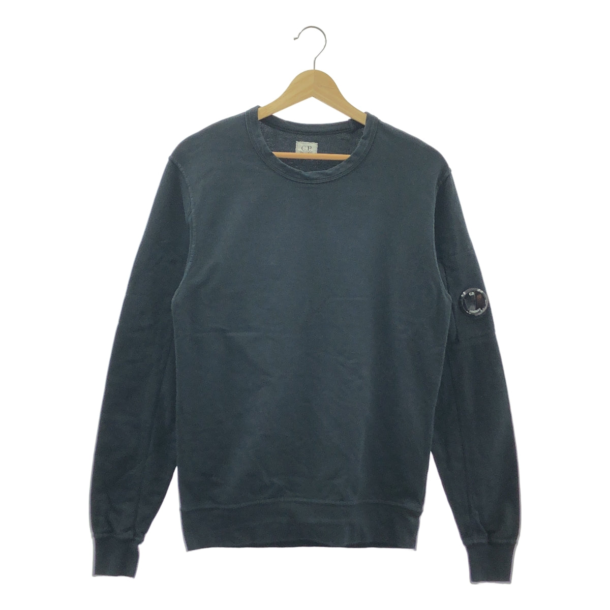 CP COMPANY / 씨피 컴퍼니 | LIGHT FLEECE SWEATSHIRT / 크루넥 스웨트셔츠 컷소우 | 블랙 | 맨즈