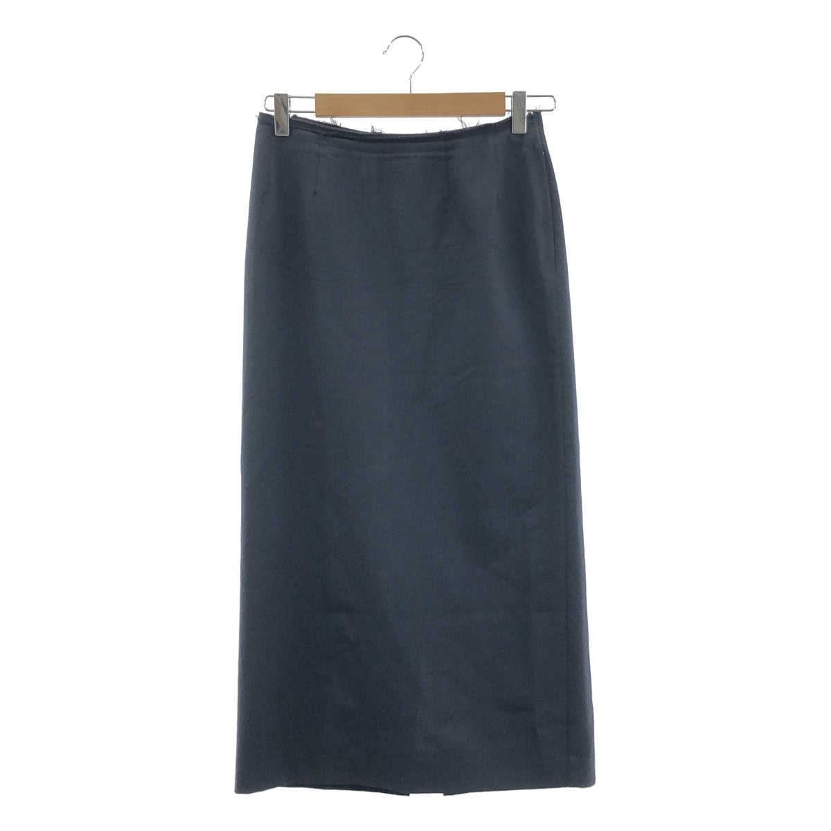 COMME des GARCONS / 콤데 갤슨 | 2003SS | 울 컷오프 슬릿 롱 스커트 | S | 네이비 | 여성