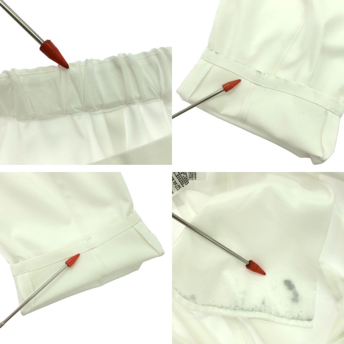 nagonstans / nagonstans | 2024SS | water-repellent curve pants | M | White | Women's