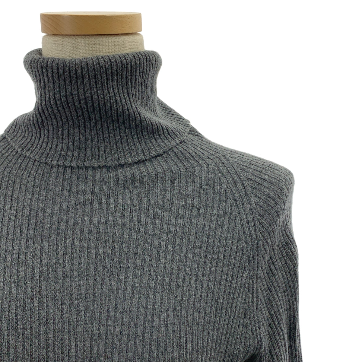 Yohji Yamamoto FEMME / ヨウジヤマモトファム | バイカラー タートルネック リブニット | 2 |