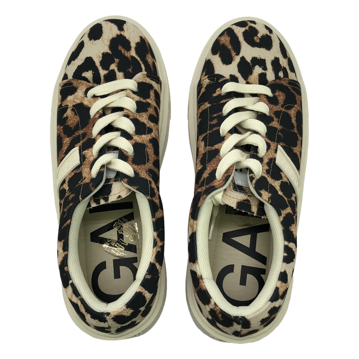 Ganni / ガニー | Sporty Mix Cupsole Sneaker レオパード ローカット スニーカー | 37 | レディース