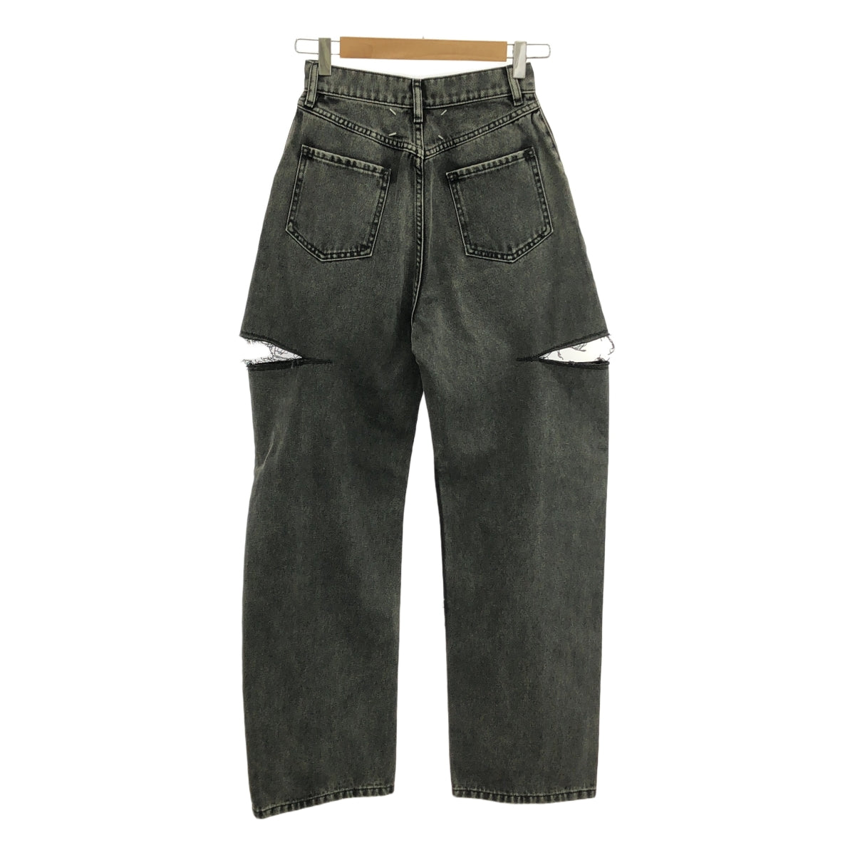 Maison Margiela | 2023AW | 斜裁細節牛仔長褲 | 尺寸 36 | 女款