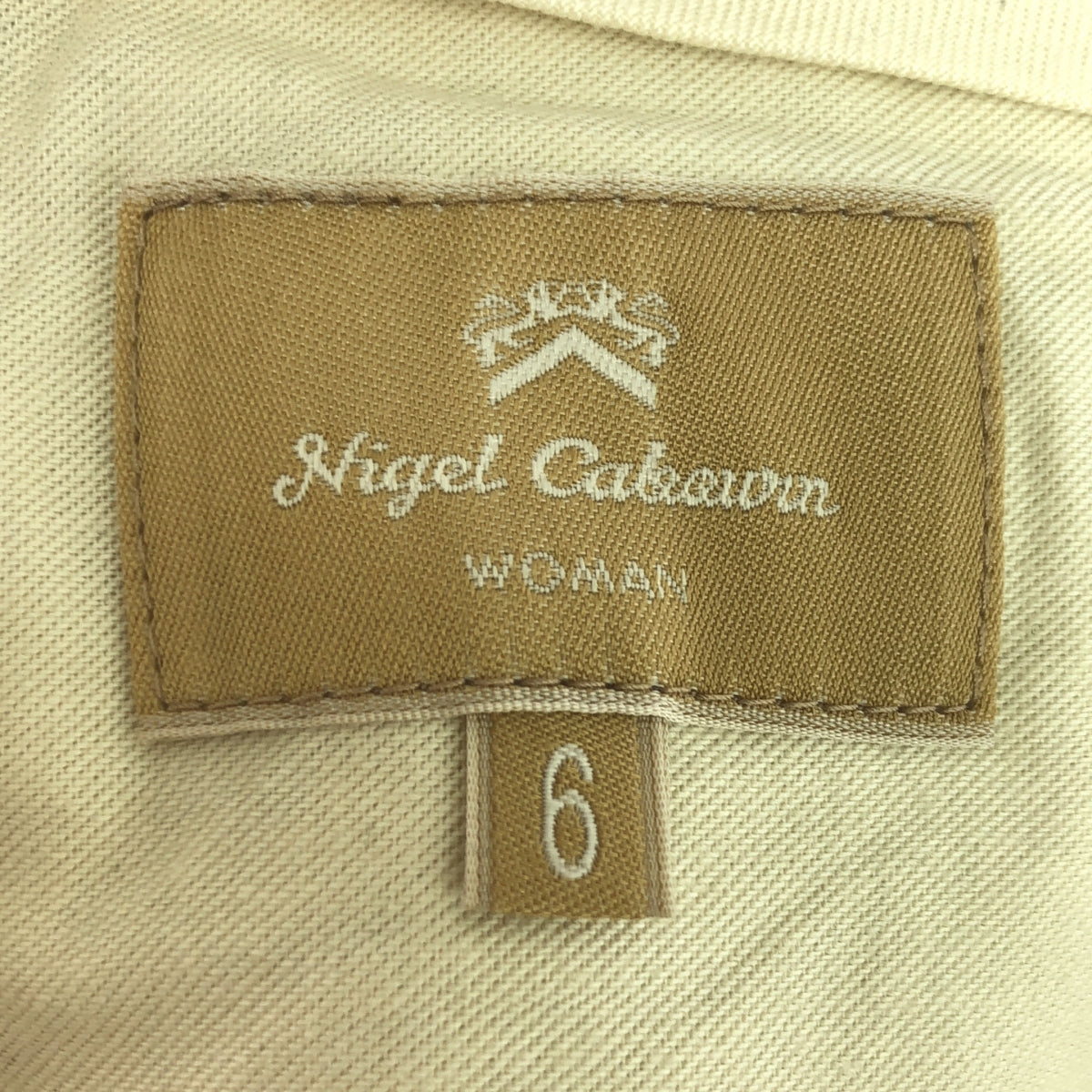 【美品】 NIGEL CABOURN WOMAN / ナイジェルケーボンウーマン | WIDE CHINO PANT ワイド チノパンツ | 6 | オリーブ | レディース