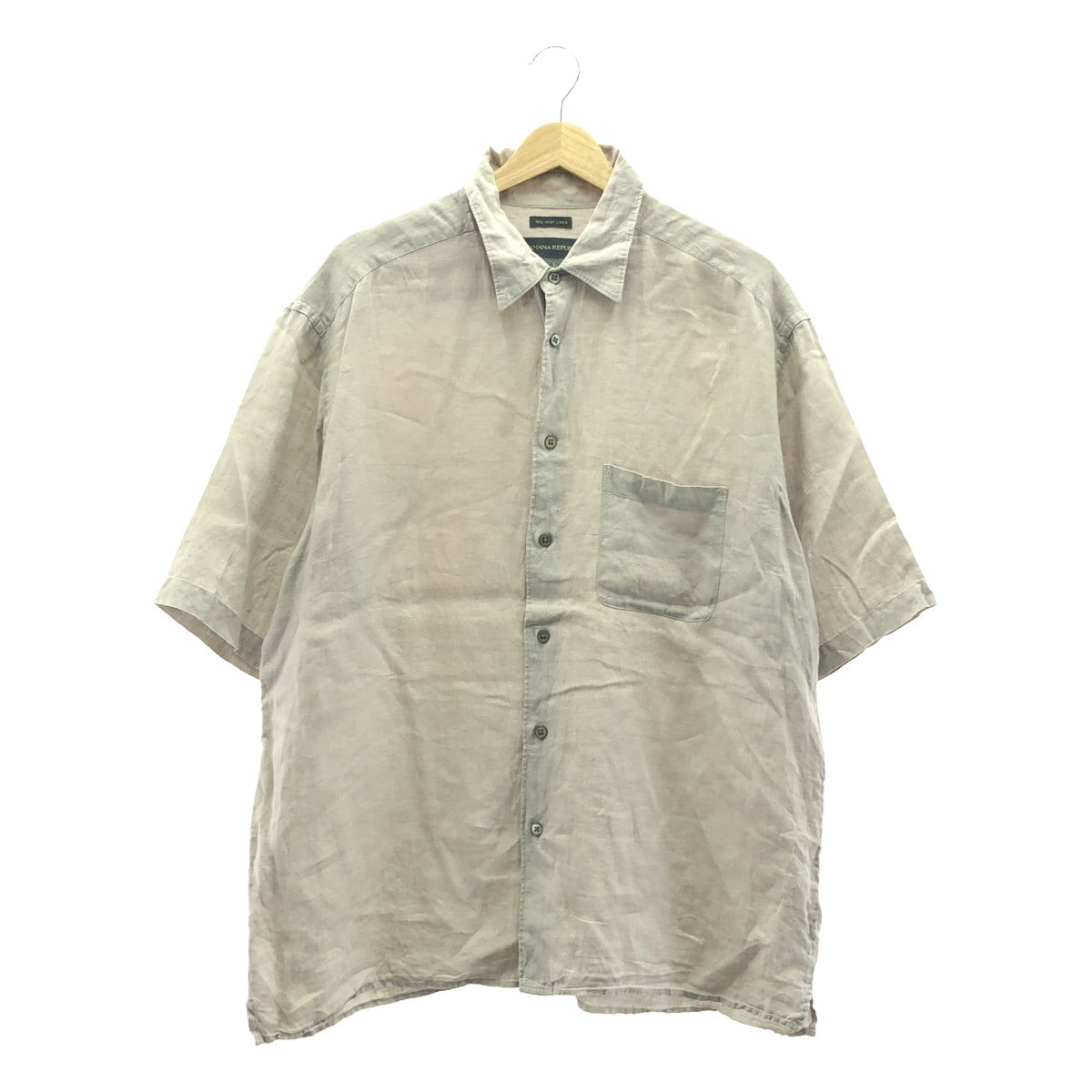 90s BANANA REPUBLIC リネン シャツ バナリパ ヴィンテージ バナナリ