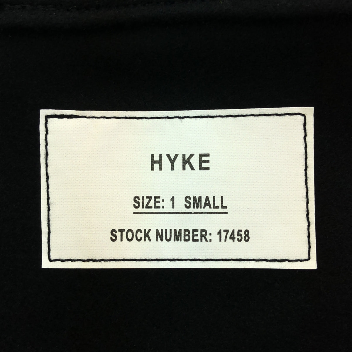 HYKE | 2024AW | WOOL STRAPLESS TOP / Melton wool bustier | 01 | Women's