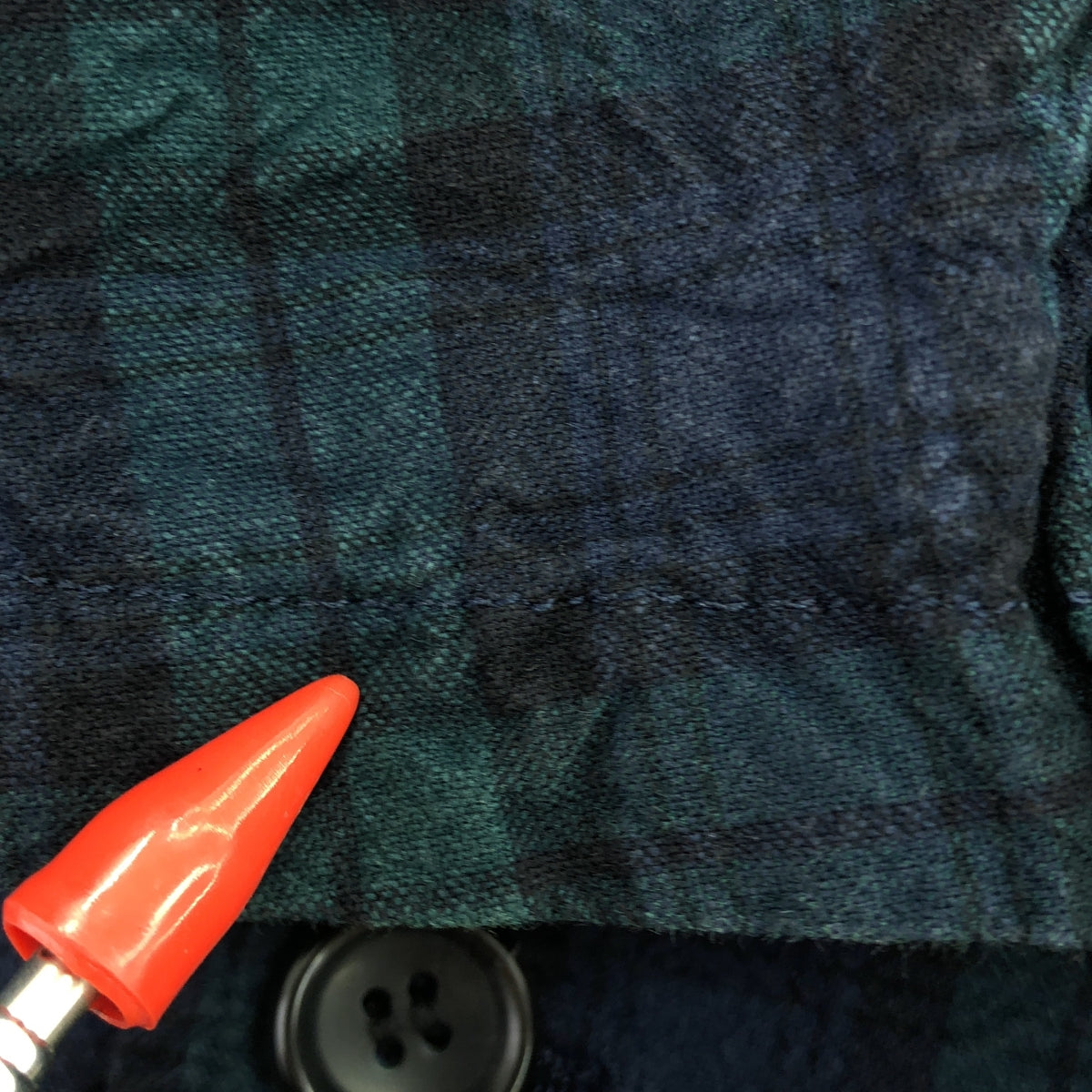 COMME des GARCONS HOMME | 2011SS | Cotton acrylic blend wrinkled check tailored jacket | XS | Green / Navy | Men's