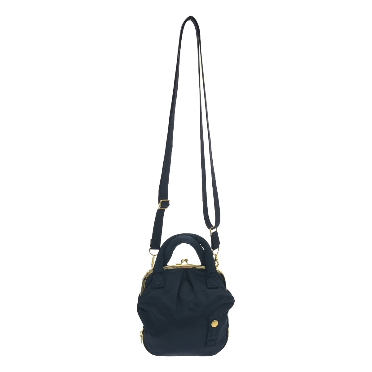 【미품】 Rhodolirion / 로드리리온 | GAMAGUCHI HELMET BAG 숄더백 | 네이비 | 여성