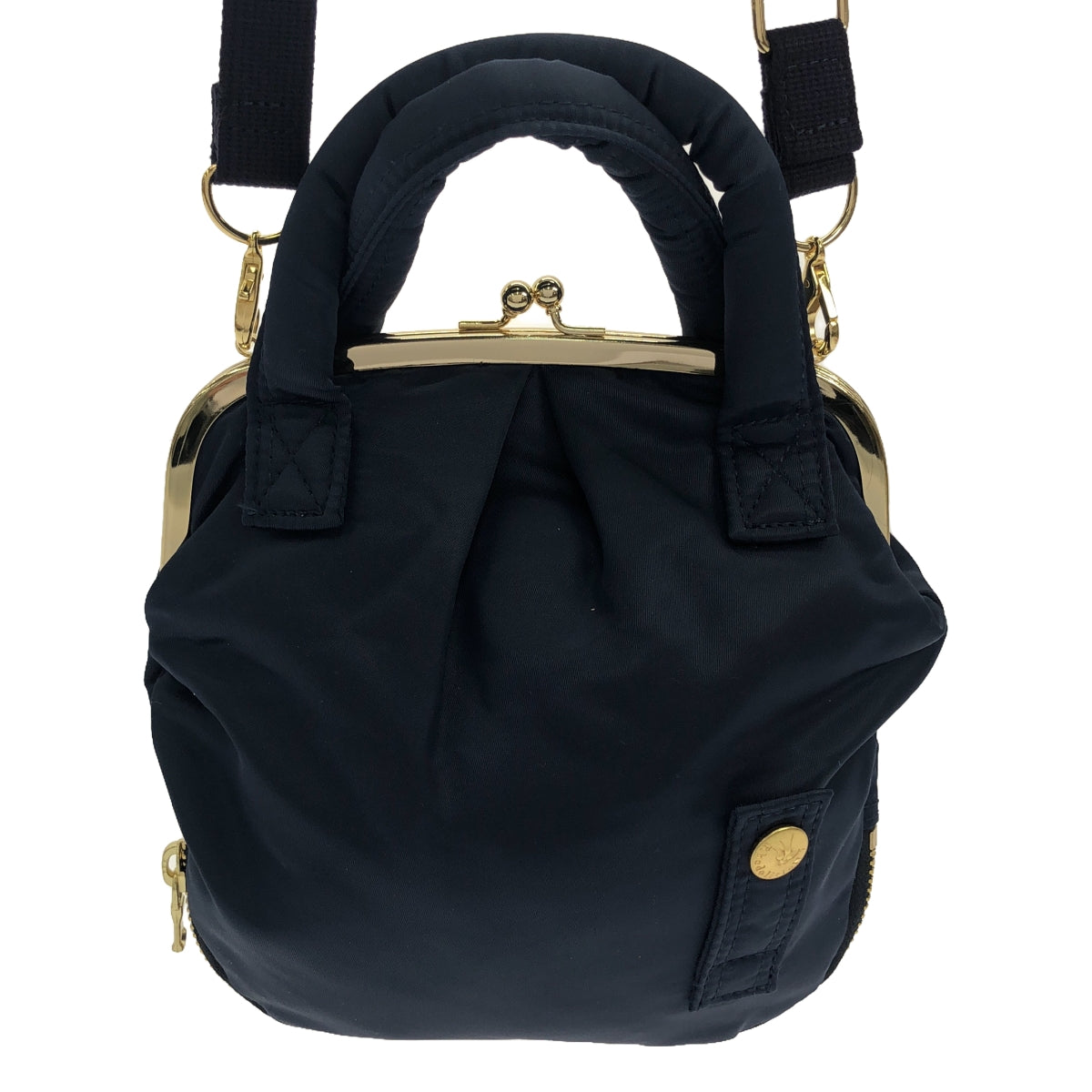 【미품】 Rhodolirion / 로드리리온 | GAMAGUCHI HELMET BAG 숄더백 | 네이비 | 여성